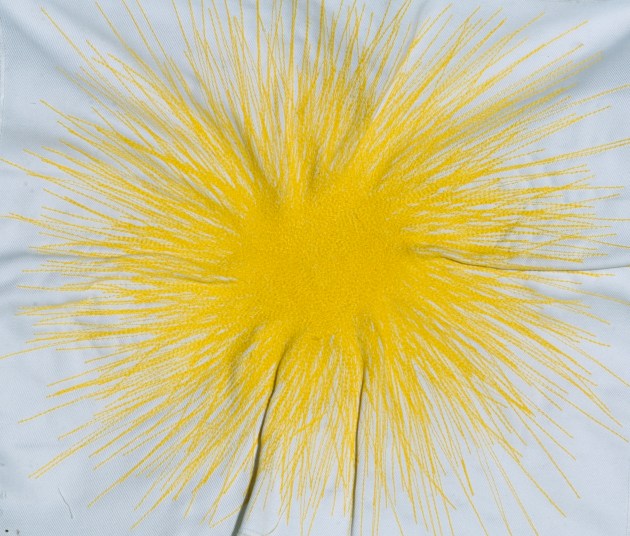 Αστέρι, 2005, κλωστή σε ύφασμα, 31x36,5εκ.