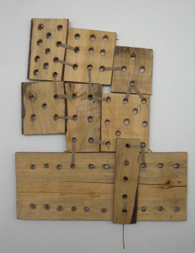 Χωρίς τίτλο, 2004, σπάγκος σε ξύλο, 41x35εκ.